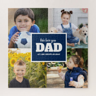 Puzzle Crea tus propias 4 fotos Te amamos papá
