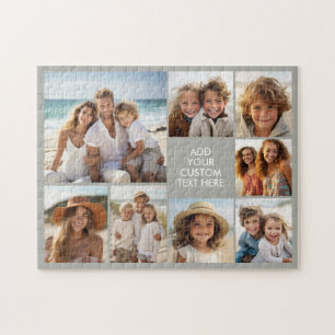 Puzzle Crea un collage personalizado de 8 fotos con texto