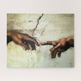 Puzzle Creación de Adán - manos Miguel Ángel 1475 - 1564