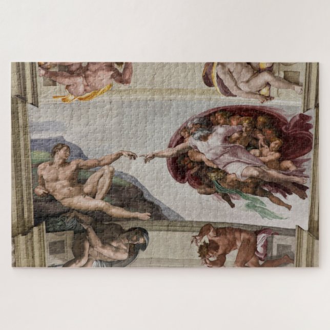 Puzzle creación de fresco de adam (Horizontal)