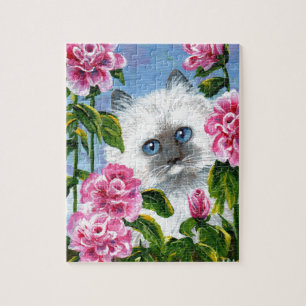 Puzzle Creaciones de Rosas birmanos de ragdoll sitas