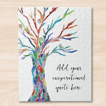 Puzzle Crear su propia oferta motivacional Inspiradora<br><div class="desc">Este singular rompecabezas está decorado con un colorido diseño de un árbol de la vida en mosaico. Añade tu cita o mensaje elegido para personalizarlo. Haga clic en Personalizar Más adelante para cambiar el tipo de letra, el tamaño de la fuente y el color de la fuente. Original Mosaico ©...</div>