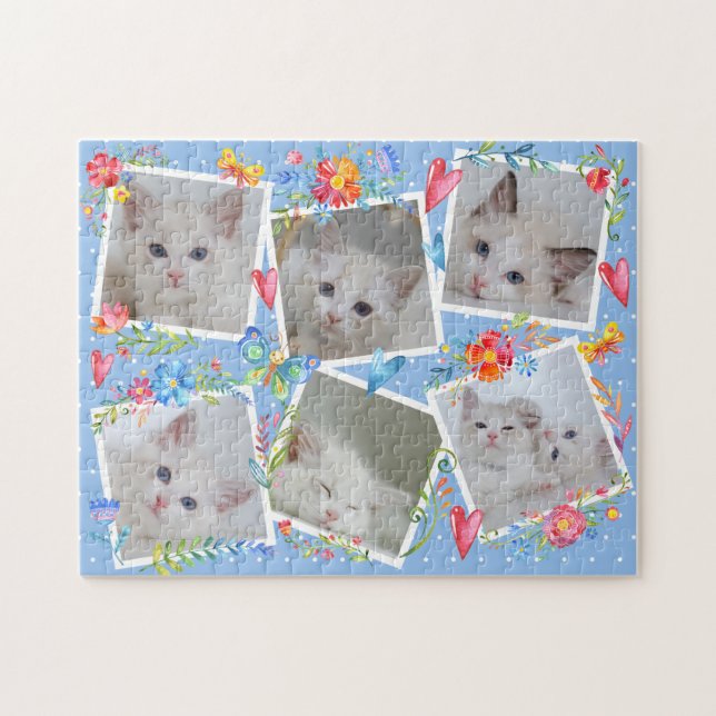 Puzzle Crear su propia plantilla de Collage de fotos sing (Horizontal)