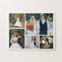 Crear su propio Collage de 5 Bodas de fotos