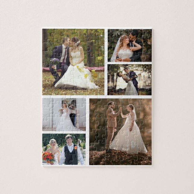 Puzzle Crear su propio Collage de 6 Bodas de fotos (Vertical)