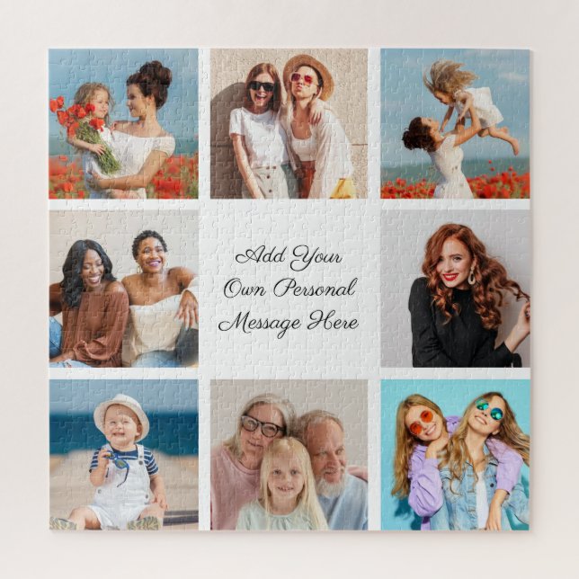 Puzzle Crear su propio Collage de fotos 8 Añadir su salud (Vertical)