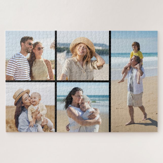 Puzzle Crear su propio Collage de fotos de 5 (Horizontal)