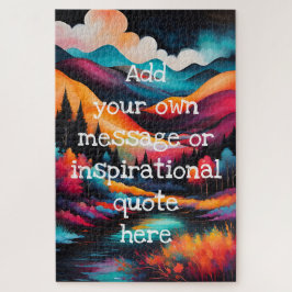 Puzzle crear su propio mensaje inspirador, entorno