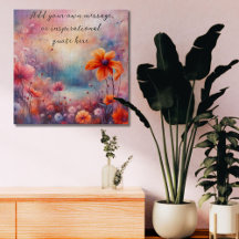crear su propio mensaje inspirador, flores
