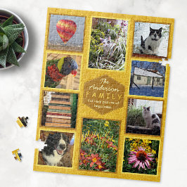 Puzzle Crear tu propio nombre de Collage de fotos familia