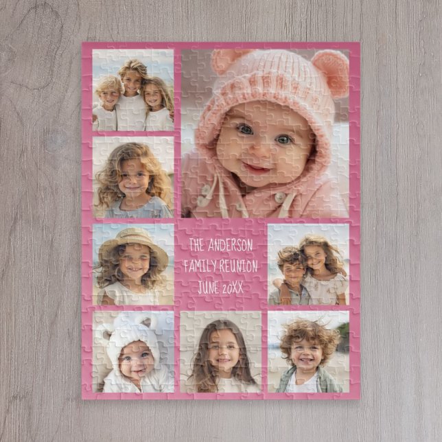 Puzzle Crear un Collage de fotos Personalizado 8 PUEDE CO (8 Photo personalized puzzle)