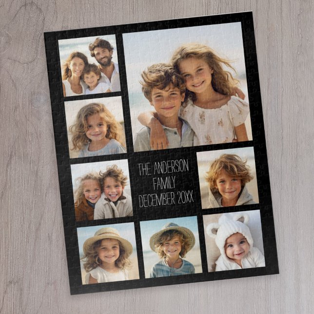 Puzzle Crear un Collage de fotos Personalizado con 8 foto (8 photo personalized puzzle)