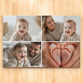 Puzzle Create Your Own 4 Photo Collage Cute Baby 