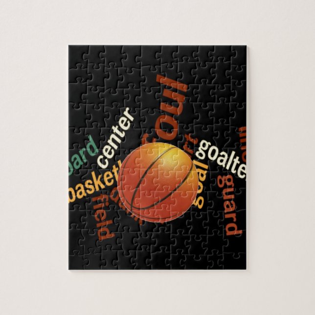 Puzzle Create Your Own Hoops Basketball Sport Fanatics. (Vertical)