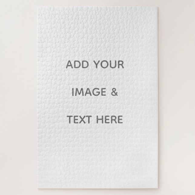 Puzzle Create Your Own white  (Vertical)