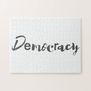 Puzzle Creative, cool, modern, playful design Democracy
