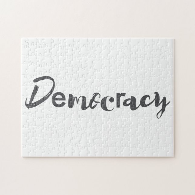 Puzzle Creative, cool, modern, playful design Democracy (Horizontal)