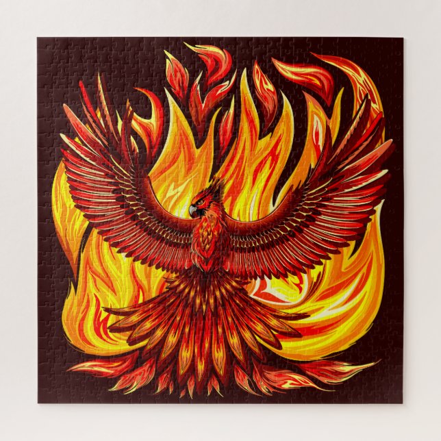 Puzzle Creatura mitológica inmortal de Phoenix (Vertical)