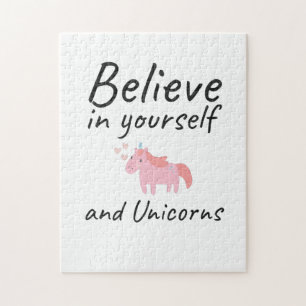 Puzzle Cree En Usted Mismo Y En Unicornios Una Cita Posit