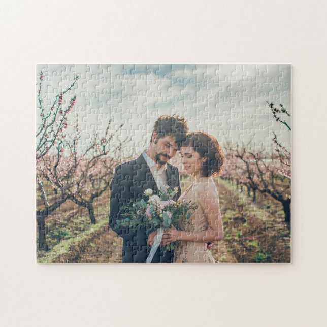Puzzle Cree su propia foto del boda (Horizontal)
