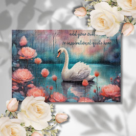 Puzzle cree su propio mensaje inspirador, swan