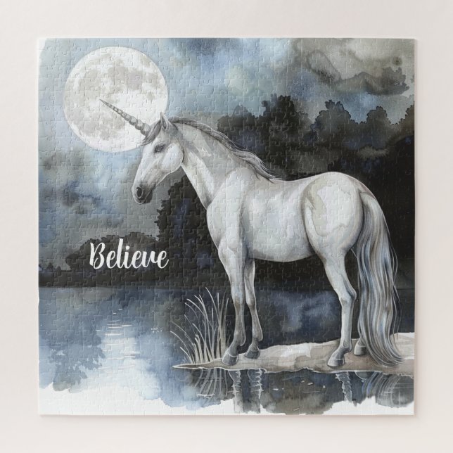Puzzle Creen Luna Llena Unicornio (Vertical)
