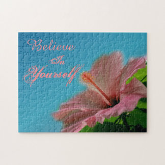 Puzzle Creer cita Inspiradora de flores de Hibiscus