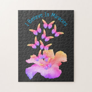 Puzzle Creer En Los Milagros Hibiscus Flores Mariposas