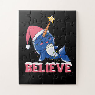 Puzzle Creer que los Navidades de Narwhal niegan luces de