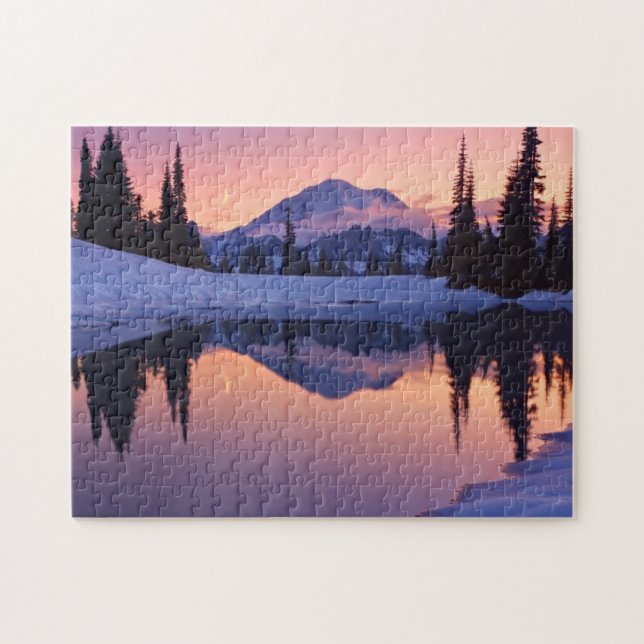 Puzzle Crepúsculo, el Tarn y luna creciente (Horizontal)