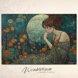 Puzzle Crepúsculo esmeralda: Dama de Art Nouveau y mosaic<br><div class="desc">Entrar en un mundo de mística con nuestro rompecabezas "Esmeralda", donde el encanto del Art Nouveau se encuentra con los vivos tonos de una noche esmeralda. Este rompecabezas de 500 piezas, con una mujer contemplativa en medio de un floreciente mosaico floral, ofrece no sólo una experiencia de montaje desafiante y...</div>