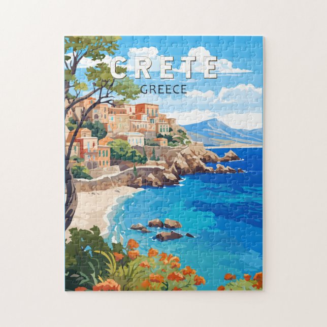 Puzzle Crete Grecia Viaje al arte (Vertical)
