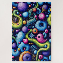 Puzzle Criaturas coloridas y caprichosas - Fantasía diver