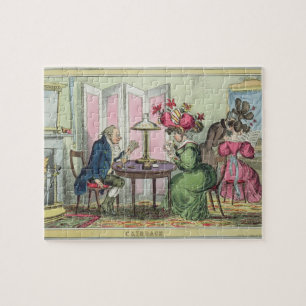 Puzzle Cribbage, publicado por Thomas McLean, Londres