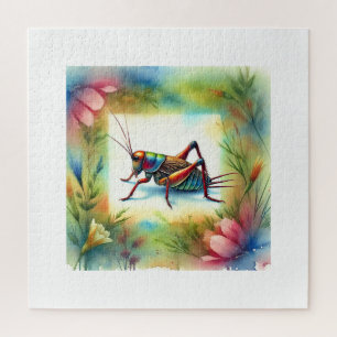 Puzzle Cricket Painting 300724AREF116 - Watercolor