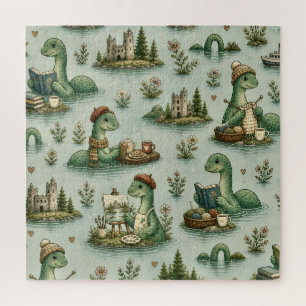 Puzzle Criptídeos Acogedores Nessie Monstruo del Lago Nes