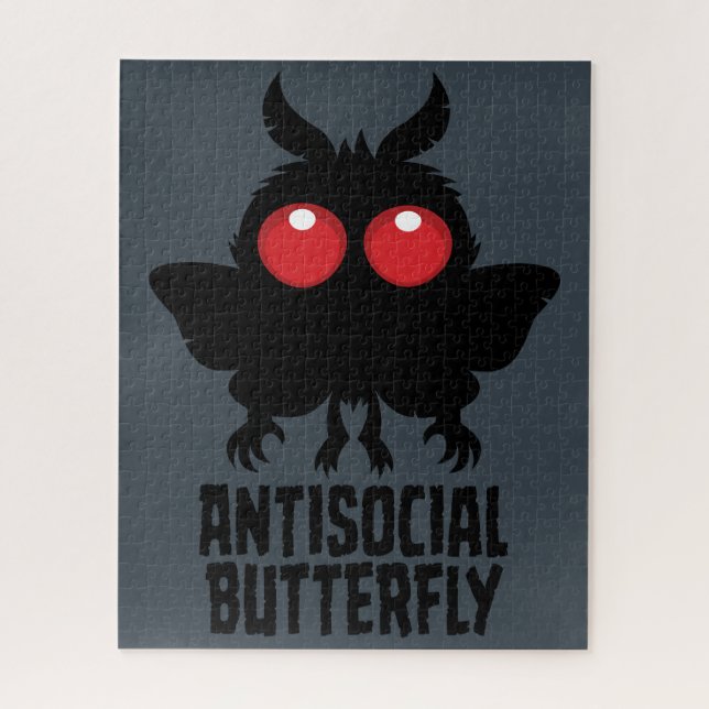 Puzzle Críptido Mariposa Antisocial Mothman (Vertical)