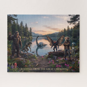 Puzzle Criptidos   Pie Grande, Chupa, Hombre Polilla, Loc