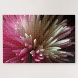 Puzzle Crisantemo en rosa y blanco