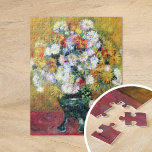 Puzzle Crisantemo | Renoir Bella Artes<br><div class="desc">El rompecabezas impreso por un personalizado presenta crisantemosmos del artista impresionista francés Pierre-Auguste Renoir. La pintura representa una abstracta vida impresionista de flores contra un colorido fondo rosa y amarillo. Haga clic en Personalizar para personalizar el diseño.</div>