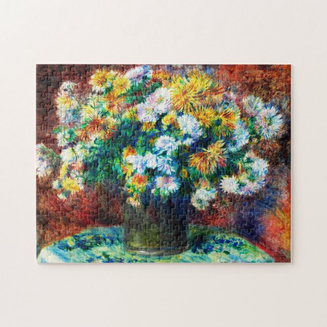 Puzzle Crisantemos por Pierre-Auguste Renoir (Horizontal)