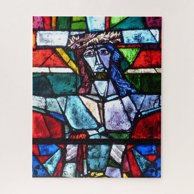 Puzzle Cristal manchado Jesús (Vertical)