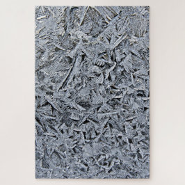 Puzzle Crístales de escarcha cierran foto