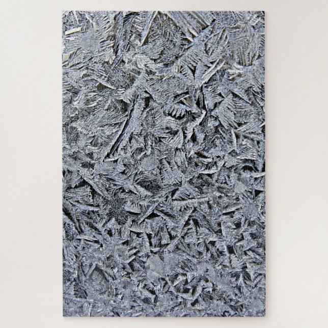 Puzzle Crístales de escarcha cierran foto (Vertical)