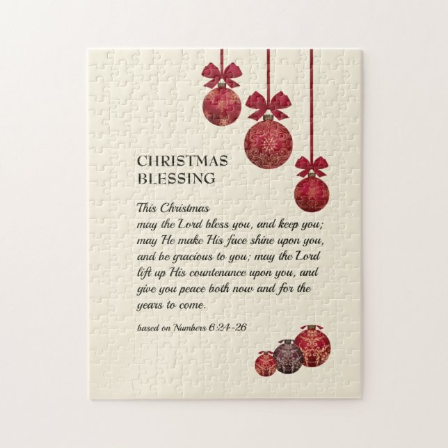 Puzzle cristiano | JEHOVAH TE BENDIGA | NAVIDADES (Vertical)