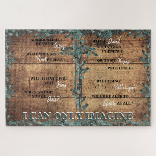 Puzzle Cristiano sólo puedo imaginar la letra Foliage Woo
