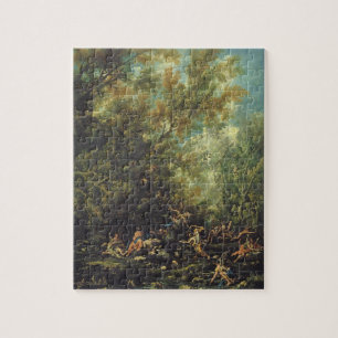 Puzzle Cristo asistió por los ángeles, c.1725-30 (aceit