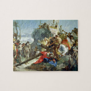 Puzzle Cristo en el camino al Calvary, 1749 (aceite en