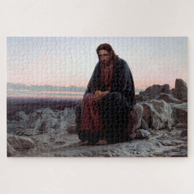 Puzzle Cristo en el salvaje, Ivan Kramskoi (Horizontal)