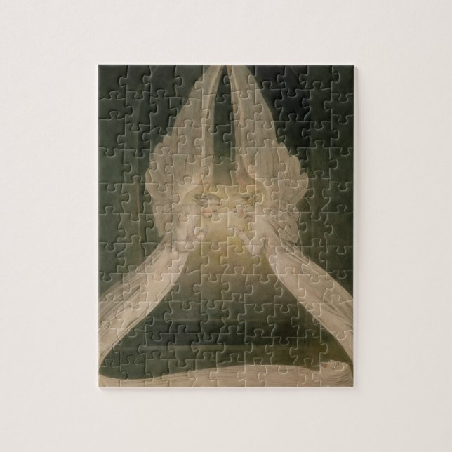 Puzzle Cristo en el sepulcro, guardado por ángeles (Vertical)